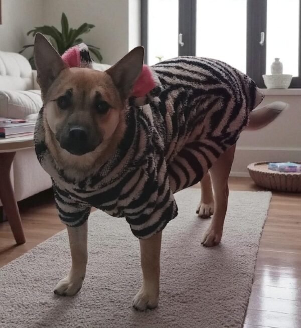 POLAR CON OREJITAS ANIMAL PRINT